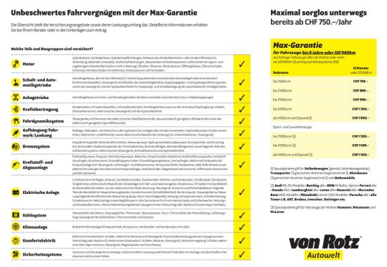 Garantieverlängerung Max - Auto Welt von Rotz AG 1