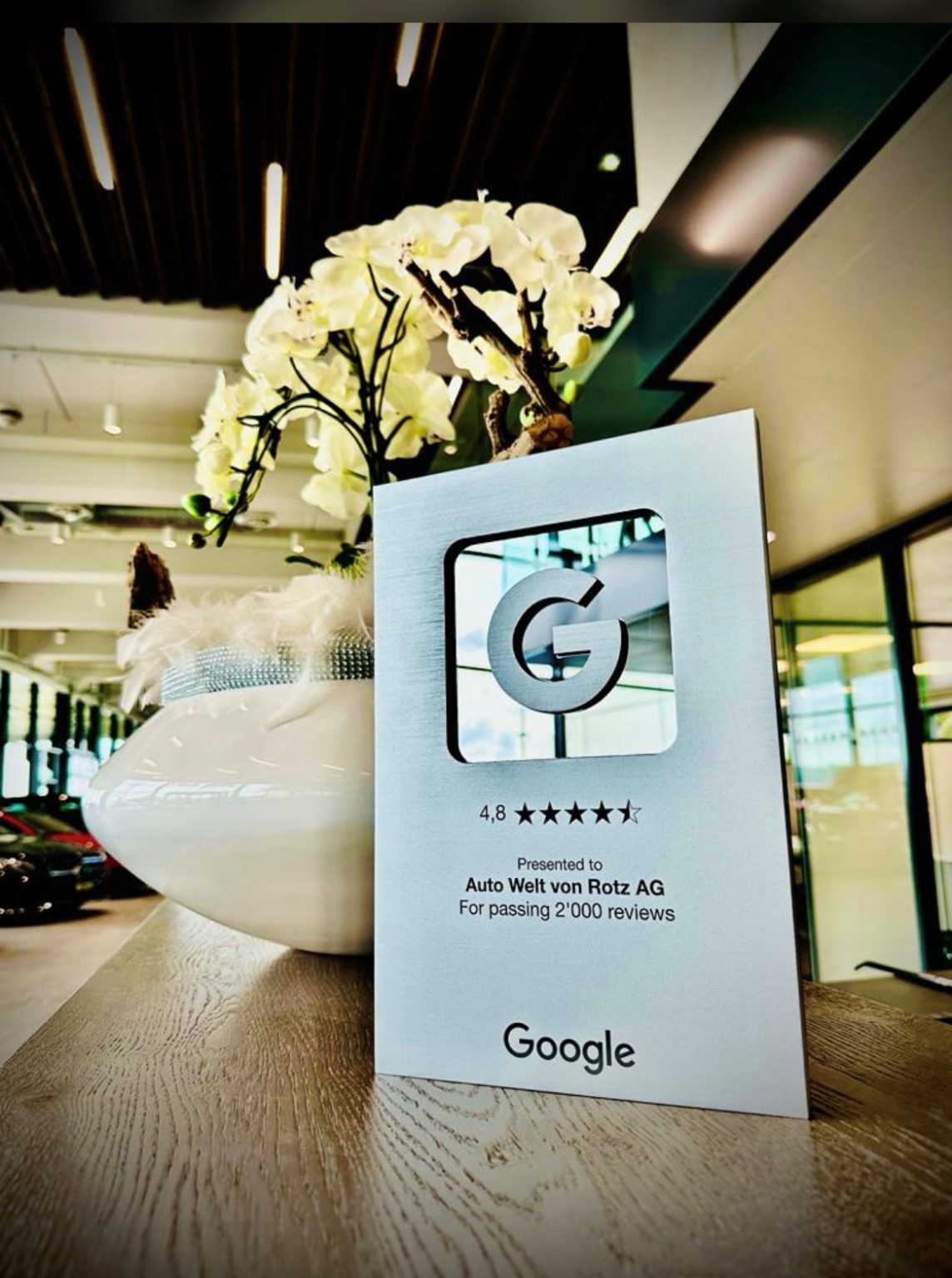Google Award: Wir sagen DANKE! - Auto Welt von Rotz AG