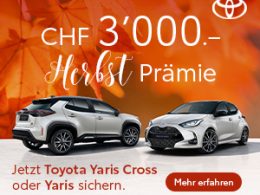 Toyota Herbst Aktion - Jetzt Prämien - Auto Welt von Rotz AG