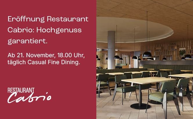Endlich ist es soweit - Eröffnung unseres Restaurant Cabrio - Auto Welt von Rotz AG